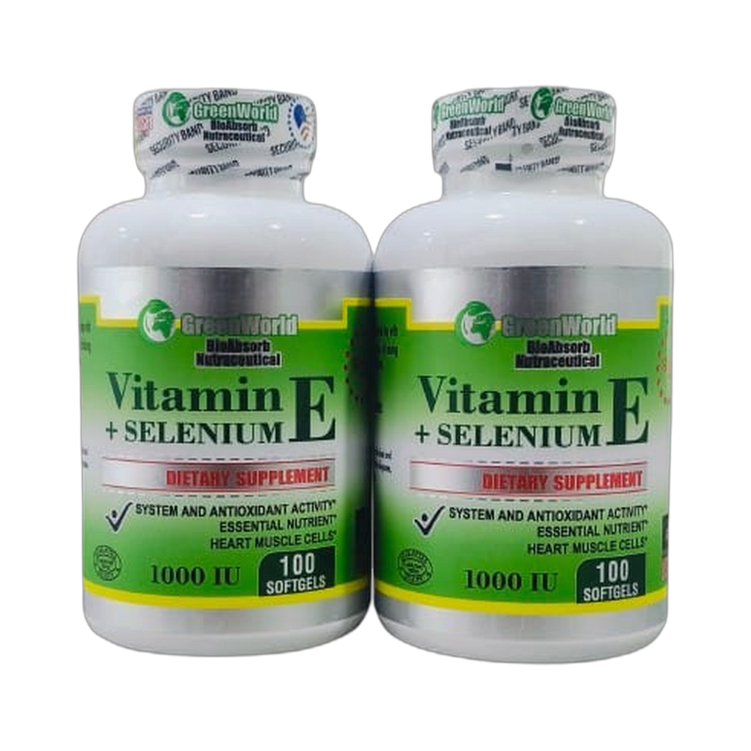 Vitamina E + Selenium Greenworld - Pack x2